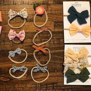 19 Baby Girl Bows - Little Poppy Co & Headbands